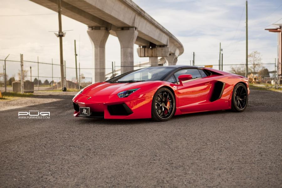 Lamborghini Aventador LP700-4 Roadster on PUR Wheels '2015
